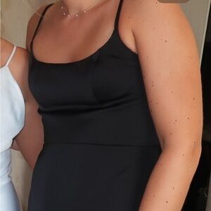 Kendall & Kylie Strapless Black Dress